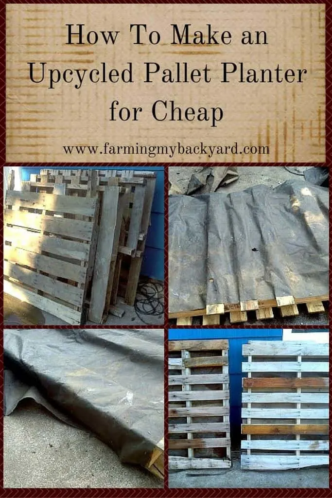 How to Make an Upcycled Pallet Planter for Cheap by Farming My Backyard
