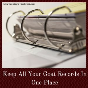 Keep All Your Goat Records In One Place