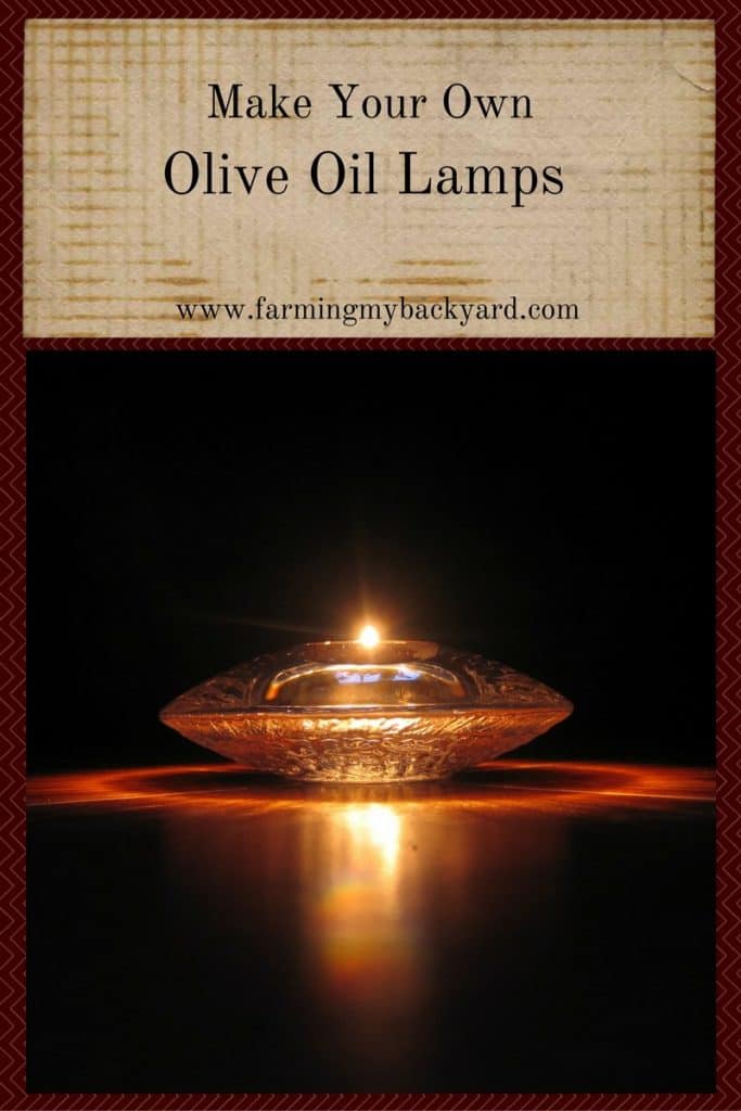Make Your Own Olive Oil Lamps