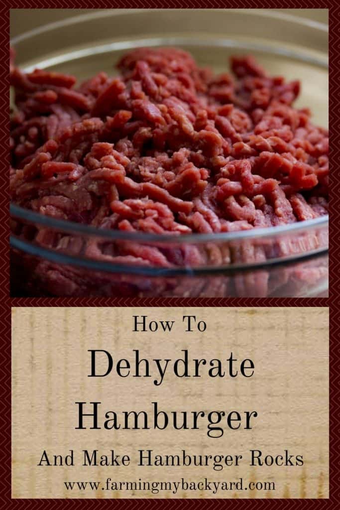 How To Dehydrate Hamburger And Make Hamburger Rocks