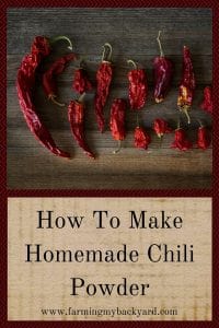 How To Make Homemade Chili Powder