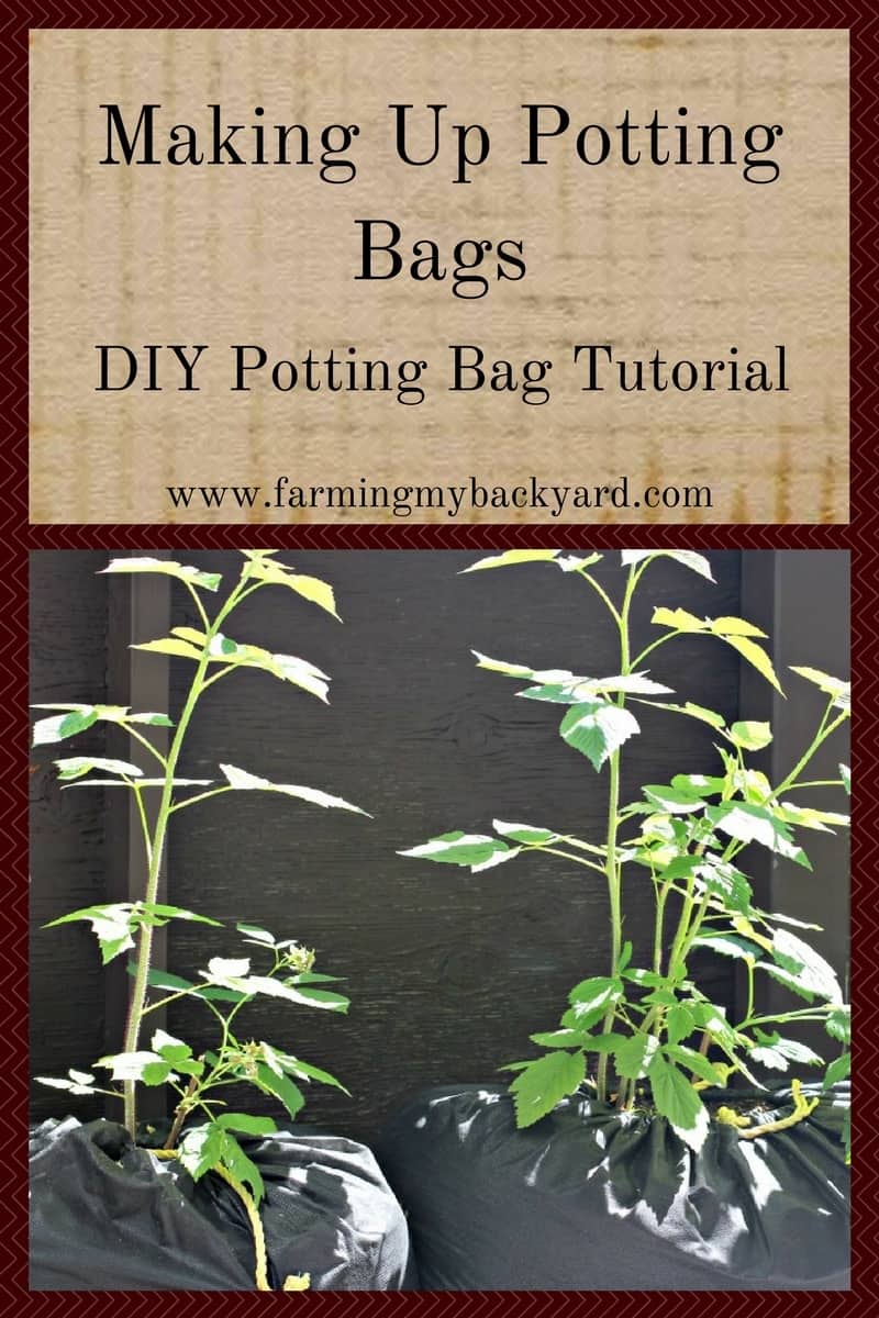 Making Up Potting Bags: DIY Potting Bag Tutoriol