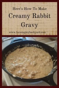 Here's How To Make Creamy Rabbit Gravy
