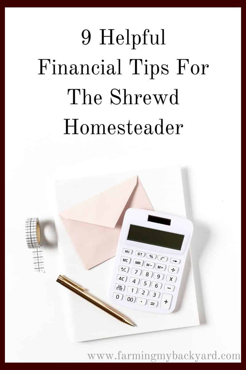 Here are some financial tips that can help create a safety buffer and put you in a better position to get your financial homestead in order.