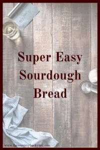 Making homemade bread isn't hard at all. You can even use sourdough starter for flavor. Here's how to make super easy sourdough bread!