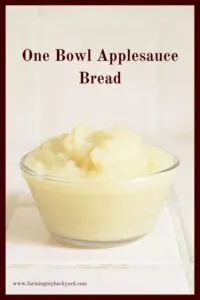 Baking doesn't have to be hard. This one bowl applesauce bread is quick to mix up and good to eat. It's a great one to make and share!