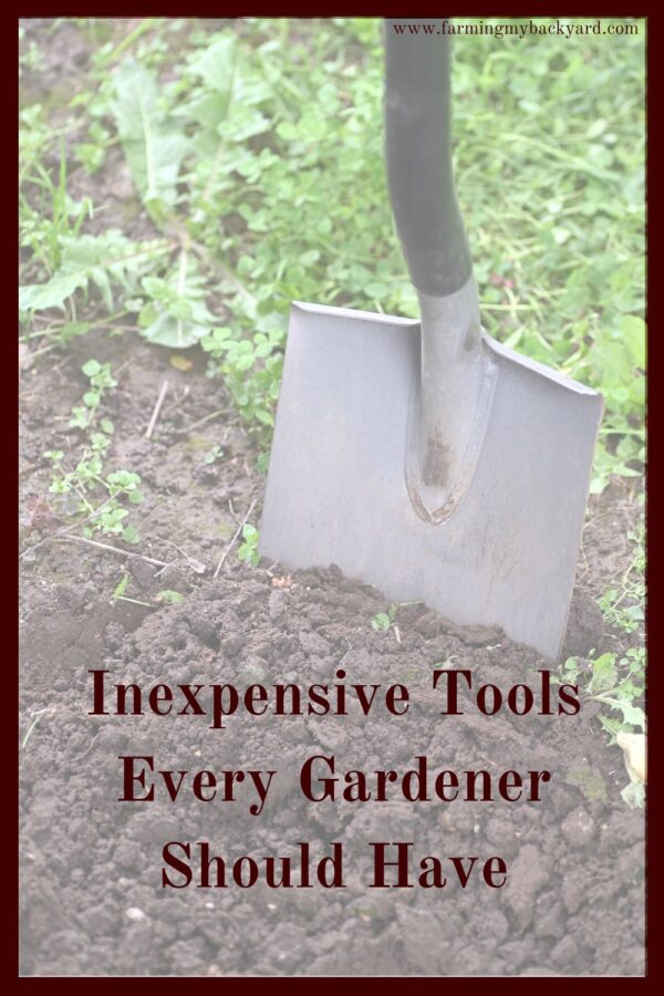 It doesn't take many tools have a successful garden.  You don't have to have a lot of storage space to grow your own food!