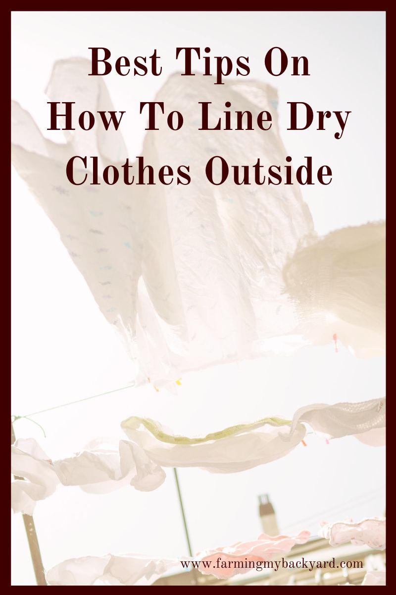 Here are some of the best tips on how to line dry clothes outside to save you money, and reduce wear and tear on your clothes.