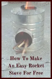 Build a free rocket stove with materials headed for the garbage.  Use it for a cheap and easy way to roast marshmallows, or keep on on hand for emergencies!