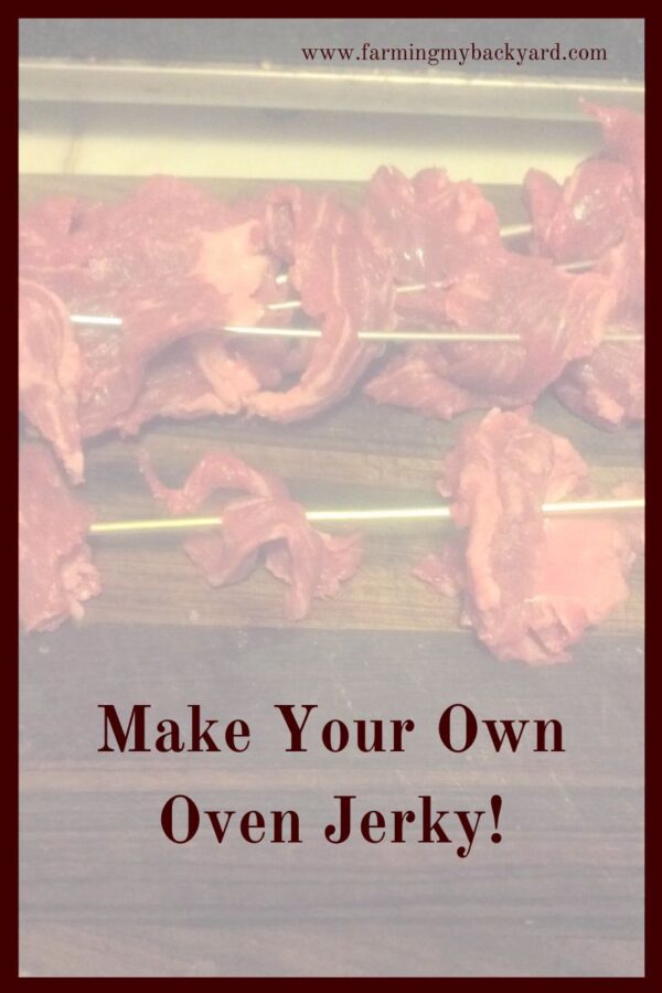 Oven jerky is a great way to preserve meat without relying on canning or freezing. Plus, you have more control over the ingredients than with prepackaged foods!